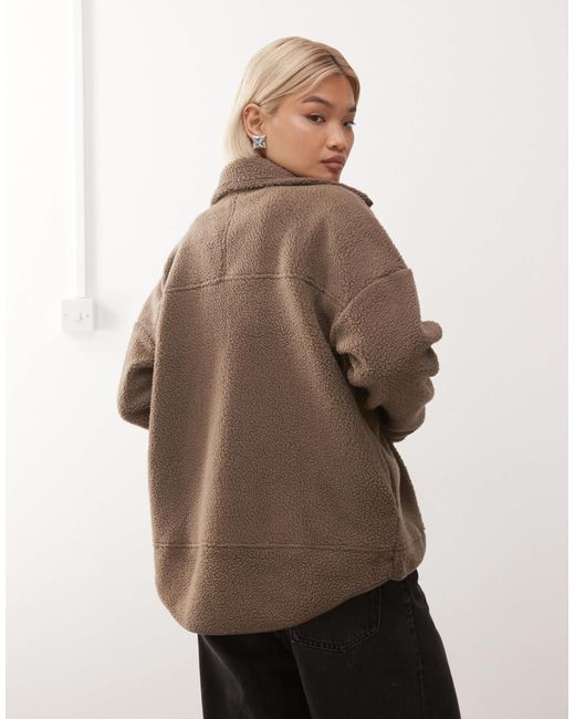 Noisy May Natural Zip Thorugh Funnel Fleece