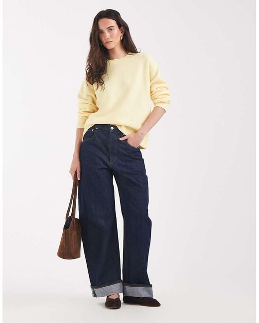 Pieces Natural Long Sleeve Oversized Knitted Jumper