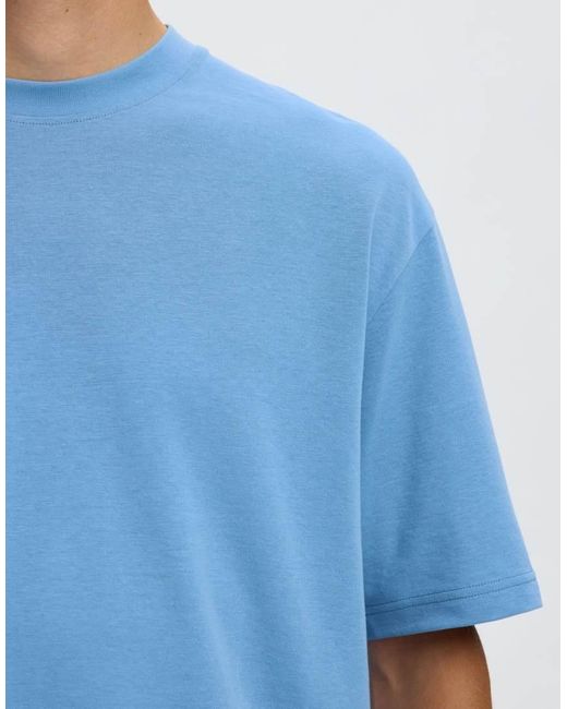 SELECTED Blue T-shirt for men