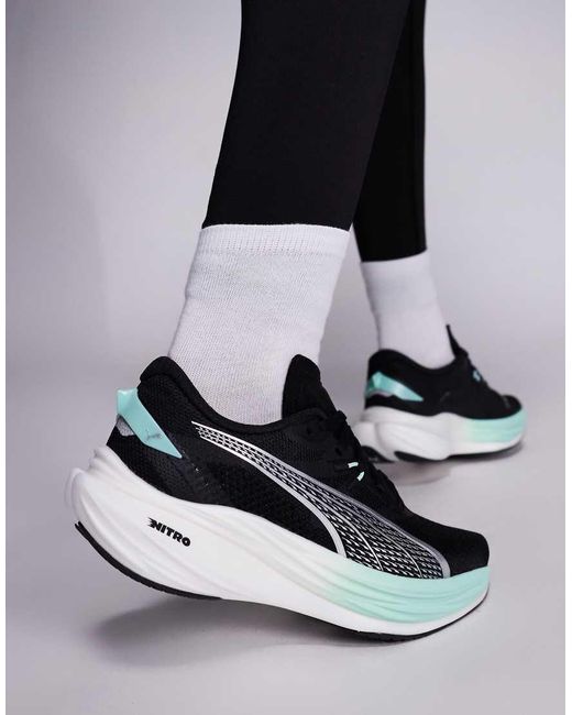 PUMA Black Deviate Nitro 3 Trainers