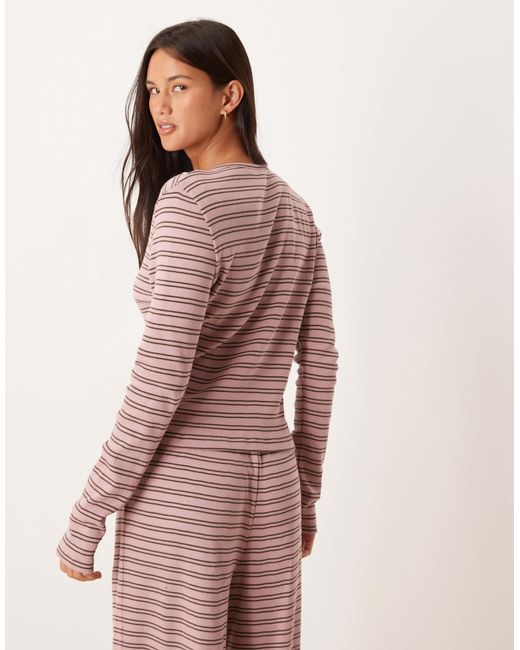 ASOS Pink Rib Cardigan
