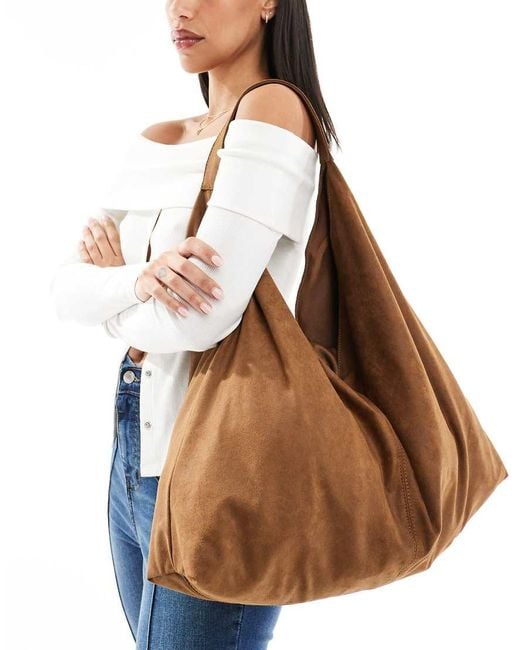 Pull&Bear Brown Oversized Slouchy Bag