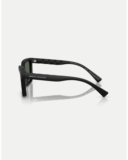 Occhiali Da Sole Squadrati Opaco Con Lenti Verdi di ARMANI EXCHANGE in Green da Uomo