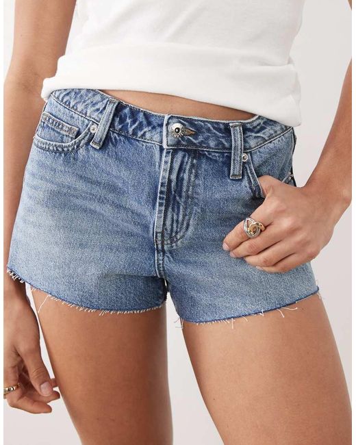 River Island Blue Denim Hot Pants