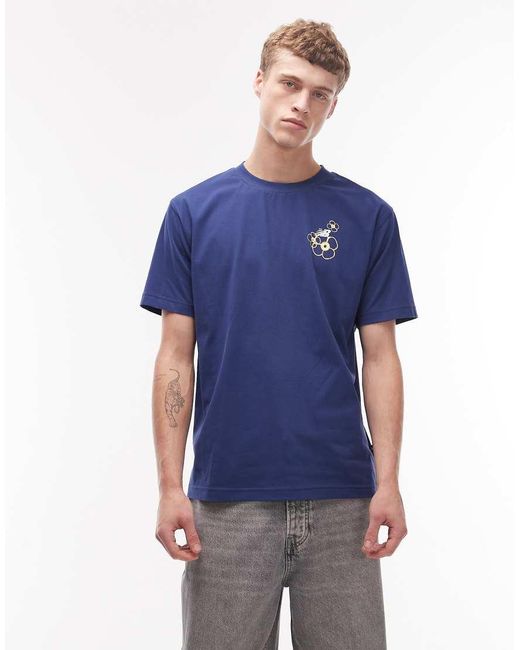 New Balance Blue 'la City Run' T-shirt for men
