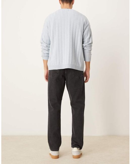 SELECTED Gray Cole Regular Tapered Fit Jeans for men