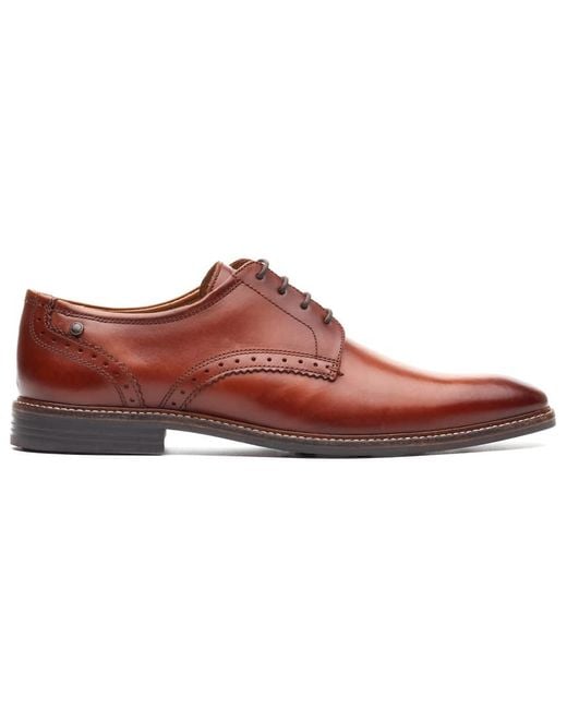 Base London Red Eton Lace Up Shoe for men