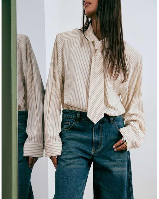 Lioness Blue Horseshoe Barrel Leg Jeans