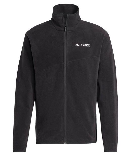 Adidas Originals Black Adidas Terrex Multi Full-Zip Fleece Jacket for men