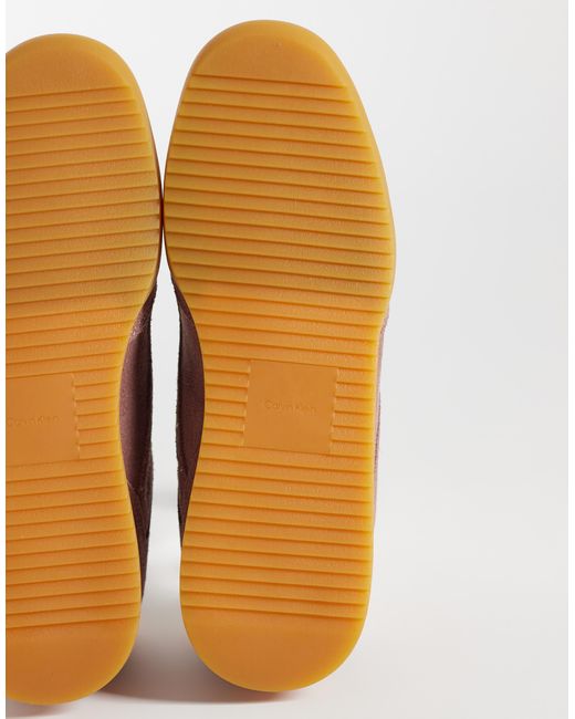 Calvin Klein Brown Mesh Runner Trainer