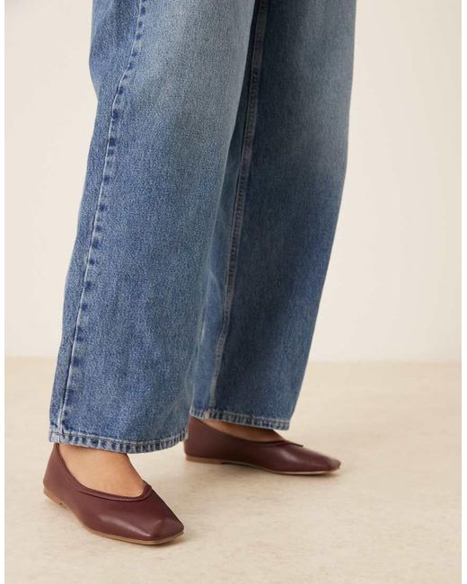 Raid Blue Maryana Ballet Flats