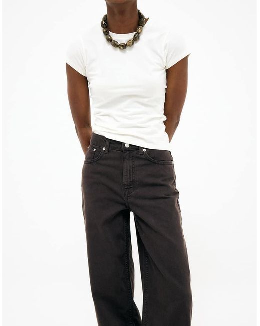 NA-KD White Alley High Waist Wide Jeans