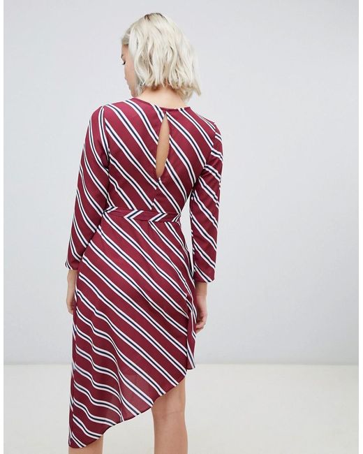 new look striped midi dress