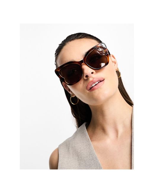 & Other Stories Oversized Cat Eye Sunglasses in Brown | Lyst