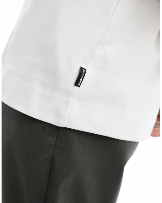 Jack & Jones – schweres oversize-t-shirt in White für Herren