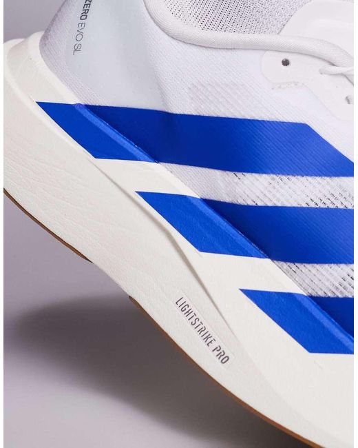 Adidas Originals White Adidas Running Adizero Evo Sl Trainers