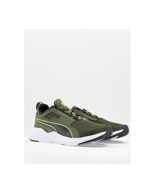 Puma green colour outlet shoes