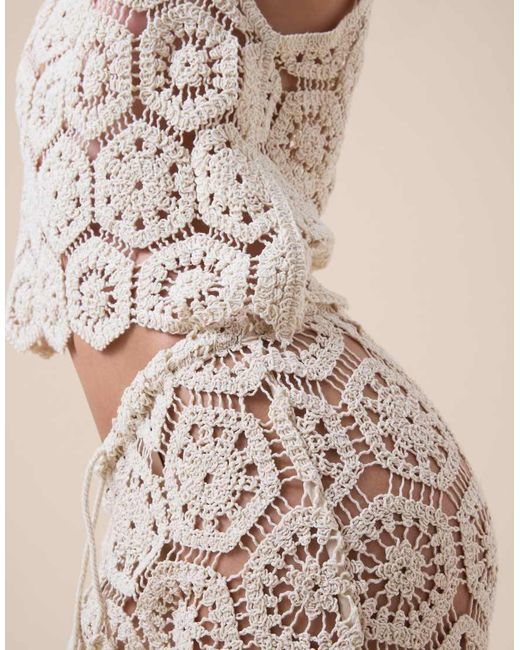Calzedonia Natural Crochet Top