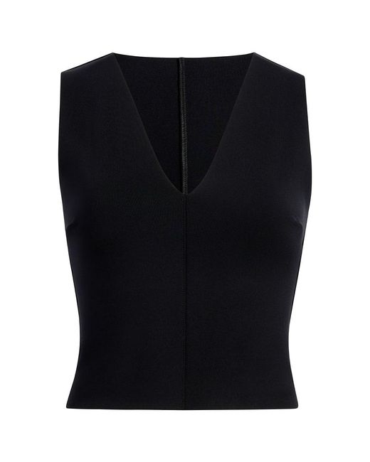 Commando Black Neoprene Ceo V-Neck Shell Top