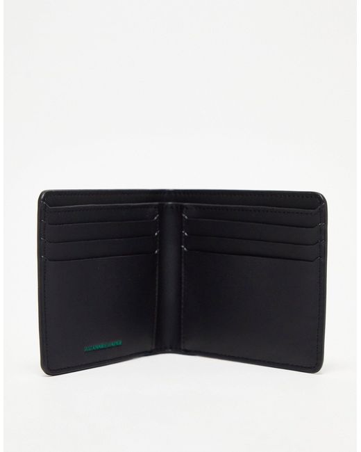 Tommy Hilfiger Black Heritage Leather Cc Wallet for men
