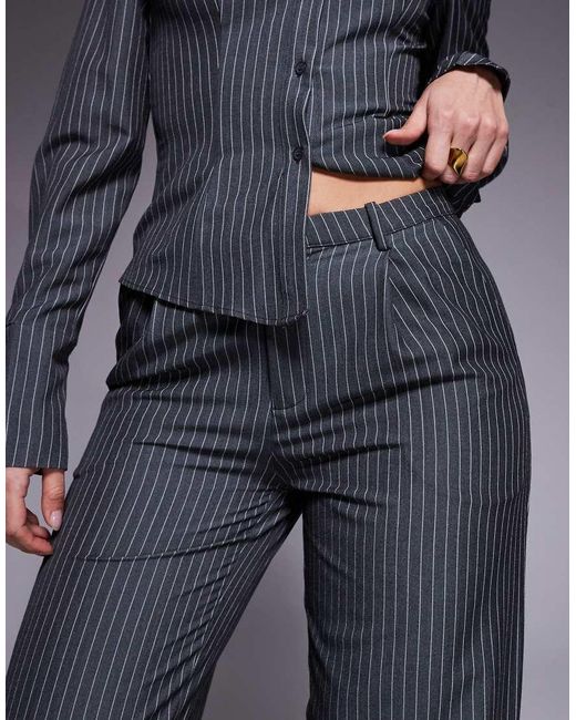 Kaiia Blue Exclusive Straight Leg Tailored Trousers Co-Ord