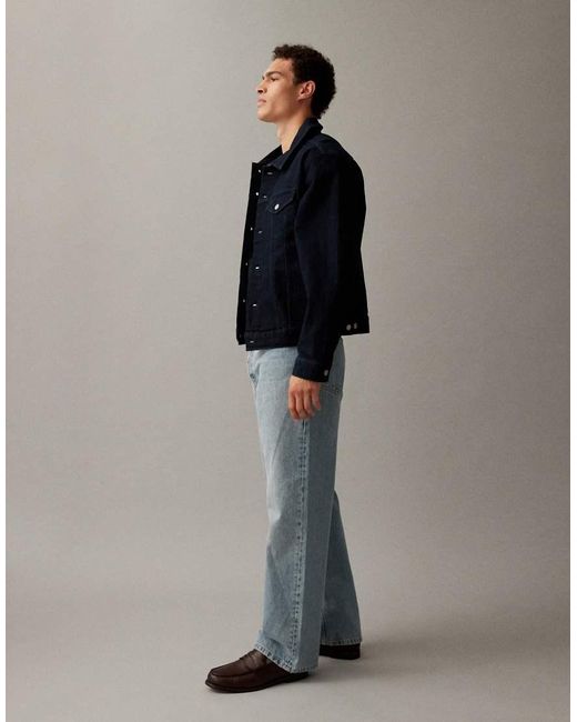 ARKET Natural Mist Low Rise baggy Wide Leg Jeans for men