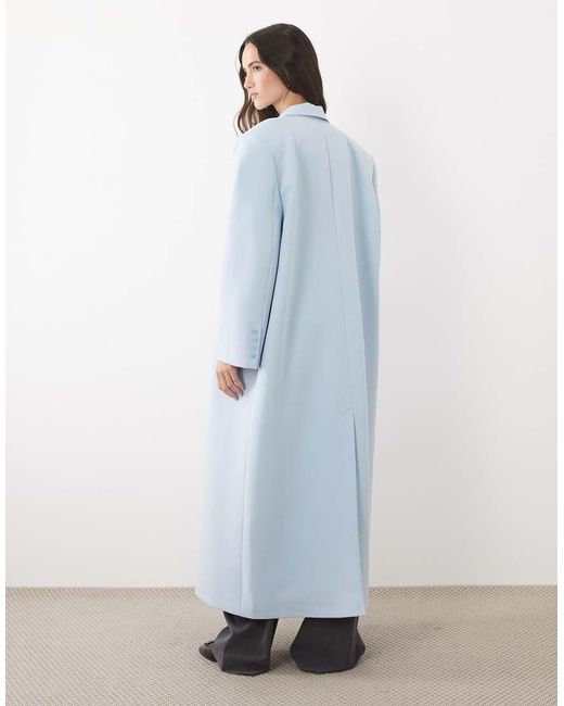 ASOS Blue Oversized Manzy Maxi Blazer