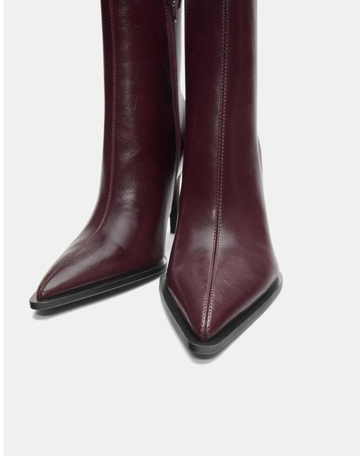 Pull&Bear Purple – stiefeletten