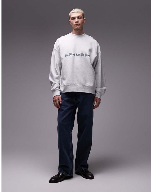 Carhartt Gray No Play Boxy Fit Sweatshirt for men