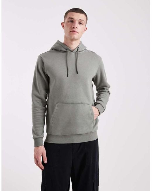Only & Sons Slim-Fit Hoodie in het Gray voor heren