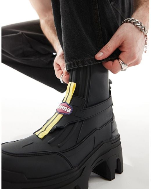 ASOS Black Chunky Boots for men