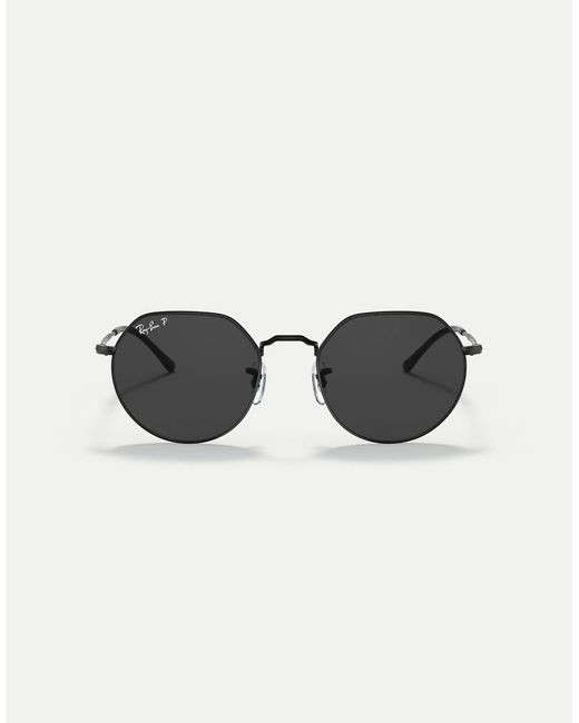 Ray-Ban Black Jack Irregular Polarised Sunglasses