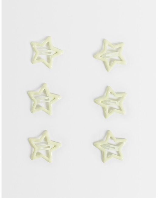 ASOS White Buttermilk Snap Clips
