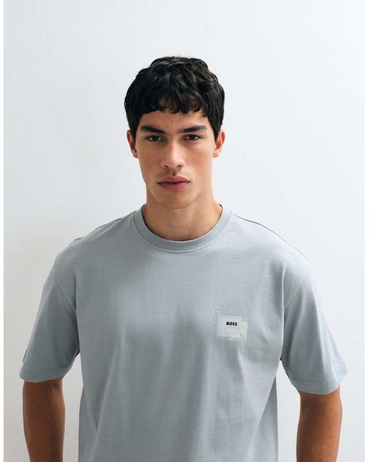 Boss Blue Back Print T-shirt for men