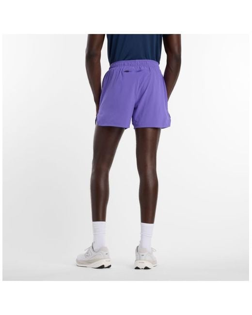 New Balance Blue Rc Short 5" for men