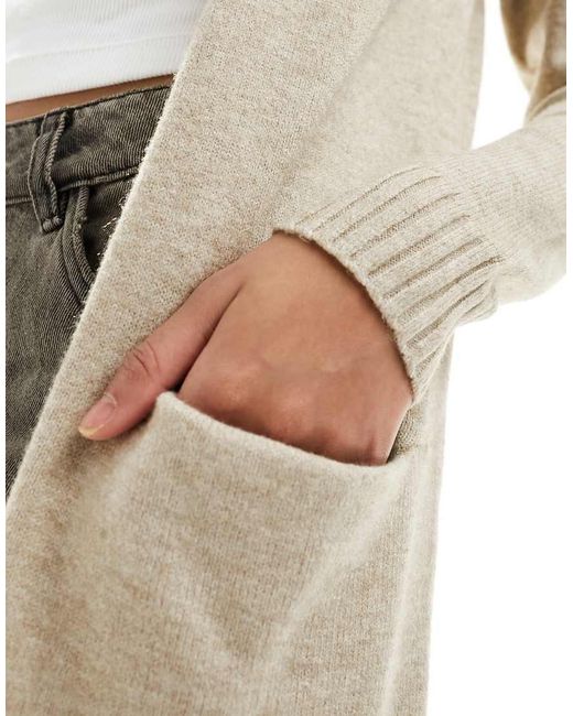 Vila White Longline Cardigan