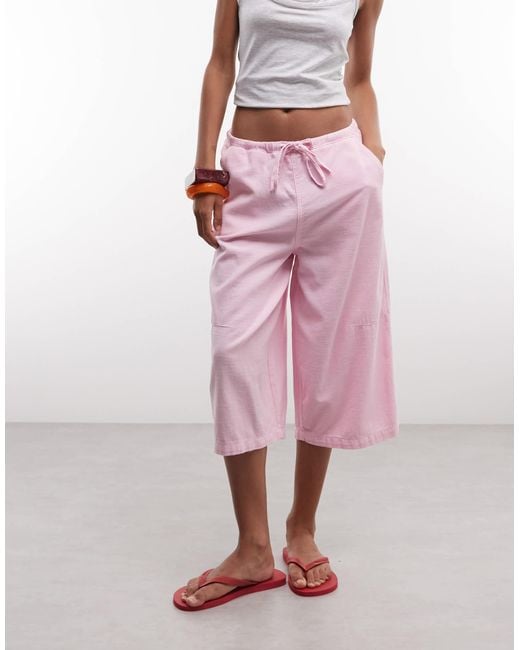 Collusion Pink Longline Jorts