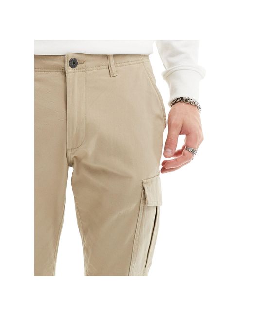 Jack & Jones White 2 Pack Cuffed Cargo Trouser for men