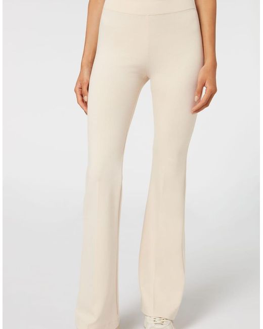 Calzedonia Natural Flared Trousers