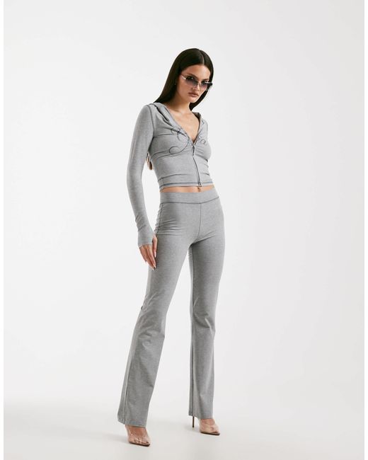 I.AM.GIA White Blare Logo Back Print Contrast Stitch Track Pant Co-ord