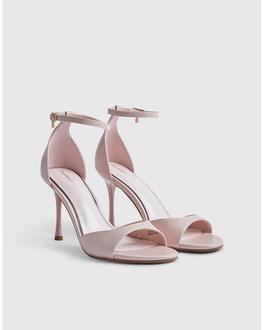 River Island Pink Closed Back Heeled Sandals