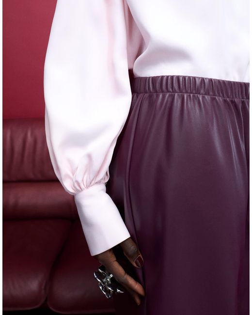 ASOS Red Pu Balloon Pants