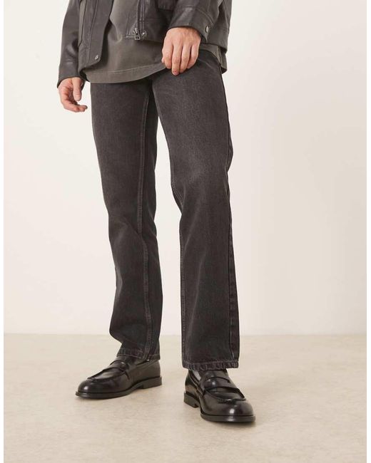 Calvin Klein Black Essential Penny Loafer Brand Detail for men