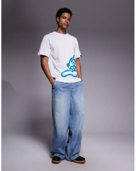 ICECREAM White Running Dog Heavyweight T-shirt for men