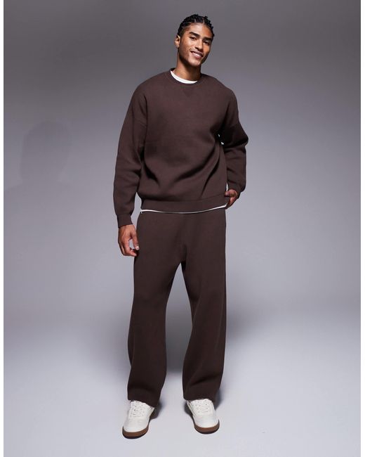 ASOS – oversize-strickpullover in Gray für Herren