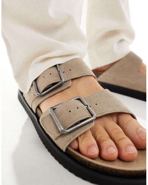 Pull&Bear White Chunky Strap Sandal for men