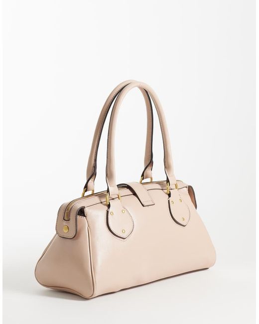 Mango Natural Buckle Detail Shoulder Bag