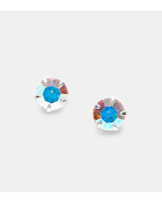 Kingsley Ryan Blue 4mm Iridescent Stud Earrings
