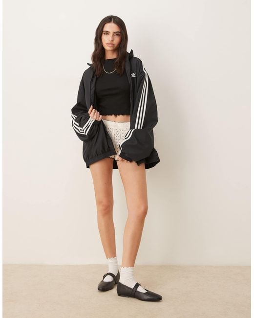 Adidas Originals Black Firebird – oversize-trainingsjacke