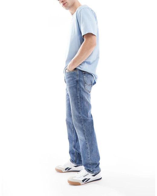 Jack & Jones Blue Clark Straight Jeans for men